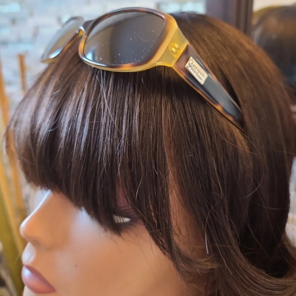 Kate Spade Paxton Tortoise Sunglasses Hot Pink Case & Cloth - Picture 2 of 8